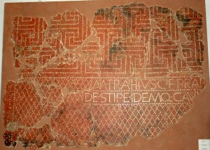 Mosaico italicense de M. Trahius C. f.